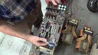 Testing the Yaskawa DC Servo Drive Type CPCRMR0808KAW [upl. by Brittaney]