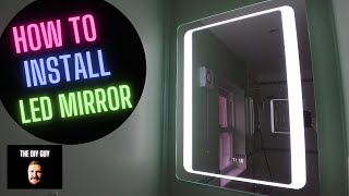 How To Install And Use Mirrorons Led Lighted Bathroom Mirror [upl. by Lucchesi651]