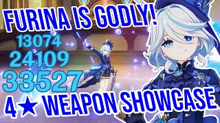 C0 Furina is GODLY 4★ Weapon Showcase  Genshin Impact [upl. by Siegel]