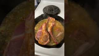 Cooking Lamb Chops 4 Da First Time 🤤 [upl. by Ahsekat]