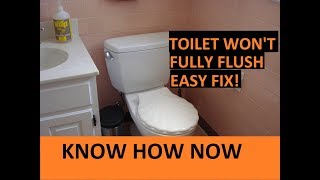 Toilet Not Clogged But Not Flushing Properly [upl. by Jeanelle]