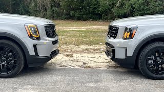 2021 Kia telluride EX nightfall vs 2024 Kia telluride Sx XPro [upl. by Joao]