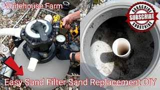 How To Change Pool Filter Sand DIY Sand Filter Maintenance [upl. by Remark]