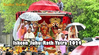 The Ultimate Experience Iskcon Juhu Rath Yatra 2024 [upl. by Notsirhc42]