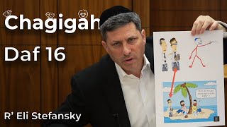 Daf Yomi Chagigah Daf 16 by R’ Eli Stefansky [upl. by Nahtaoj]