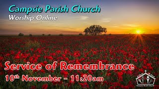 Campsie Parish Church  Sunday Service Live Stream  Sunday 10th November 2024 [upl. by Hagi738]