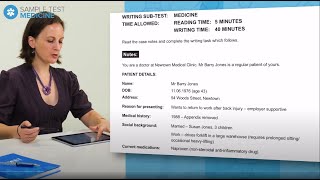 How to take an OET Writing Medicine Sample Test StepbyStep Guide [upl. by Anuahsed]