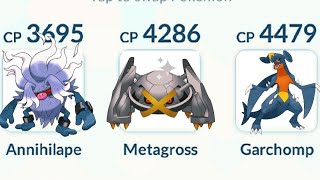 ANNIHILAPE WITH HIS NEW ATTACK IN MASTER LEAGUE METAGROSS AND GARCHOMP [upl. by Eikram751]