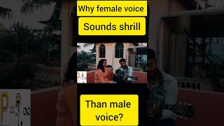 Why does the female voice sound shrill than male voice scienceexperiments sciencenfun sound [upl. by Lorrimor]