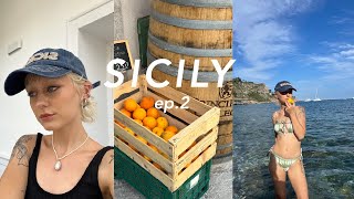 sicily vlog ep2  sea turtles and beach days in taormina ♡ [upl. by Ahsiled]