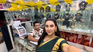 V62 sobai ke subho dhantreyodashi New sajmahal jewellers er halkhatar vlog  bengali daily vlog [upl. by Kiefer952]