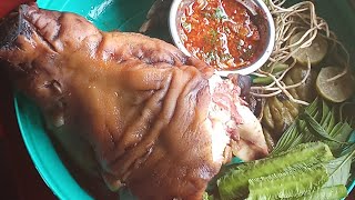 Whole Pig head mukbang😋😋 vawklu zomi [upl. by Shelia]