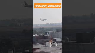 First test flight lands at Jewar Airport marking a historic milestone noida news airport [upl. by Arait]