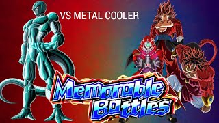 MEMORABLE BATTLES STAGE 4 VS METAL COOLER FIRST TIME CLEAR DBZ Dokkan Battle [upl. by Kask]