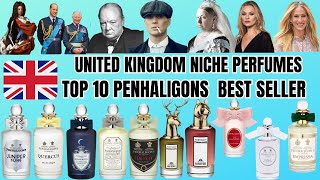 Top 10 Best Penhaligon perfumes  UK NICHE PERFUMES  luxury perfumes  penhaligons  top [upl. by Ailedua]