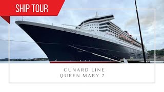 Queen Mary 2  Cunard Line Full Ship Tour  inc Inside Cabin 5224 filmed July 2024 [upl. by Raskind]