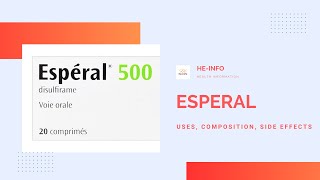 What is Esperal Uses side effects composition manufaturer Disulfiram [upl. by Hernandez590]