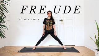 Yoga für Freude  Leicht und beschwingt  35 Minuten Yoga mit Atemübung und Entspannung [upl. by Chap]