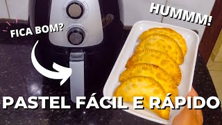 COMO FAZER PASTEL NA AIR FRYER FÁCIL E RÁPIDO  SERÁ QUE FICA BOM MESMO [upl. by Three]