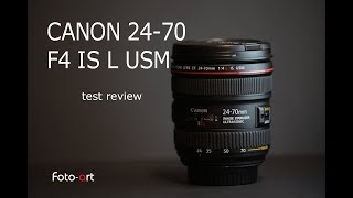 Canon 2470 F4 IS L USM zoom recensione  test review [upl. by Silrac675]