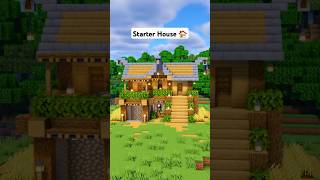 Minecraft Survival Starter House 🏠 minecraft [upl. by Sug]