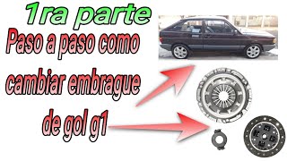 PASO A PASO Como cambiar embrague de gol gl 93 motor audi [upl. by Odracir483]