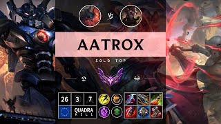 Aatrox Top vs Kled  EUW Master Patch 1414 [upl. by Aihsema626]