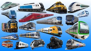 HighSpeed Electric Diesel Steam Locomotive Bullet Train  RAILWAY Vehicles  TRAINS and SUBWAYS [upl. by Trbor]