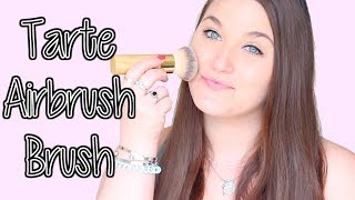 TARTE AIRBRUSH BAMBOO FOUNDATION BRUSH First Impression  Review [upl. by Bledsoe]