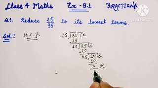 ✅Reduce to the lowest term  hcf by long division method  simplest form class 4 maths [upl. by Halette702]