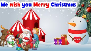 We Wish You A Merry Christmas Song With Lyrics  Christmas Songs And Carols  Christmas Sparkle [upl. by Ltsyrk78]