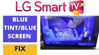 How To Fix Blue Tint On LG TVHow To Fix Blue Screen Problem On LG TV [upl. by Schilt]