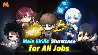 Main Skill Showcase for All JobsㅣMapleStory M [upl. by Anil290]