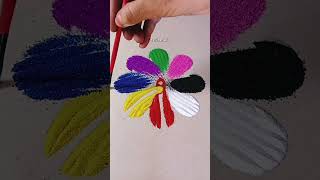 Simple Rangoli  Satisfying Rangoli  Easy Rangoli Tips  ASMR rangoli satisfying asmr [upl. by Ynaffital210]