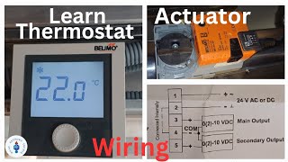 How to connect Thermostat to Actuator  Belimo Thermostat  10tr CSU  Hvacsupporttechie [upl. by Aerdnuahs]