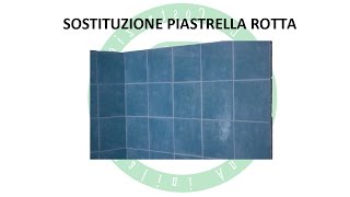 Sostituzione Piastrella Rotta [upl. by Deyes]