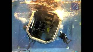 Helicopter Underwater Escape Training HUET Aberdeen UK [upl. by Batty]