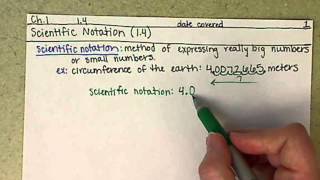 Chem121 ScientificStandard Notation 14 [upl. by Drofnats739]