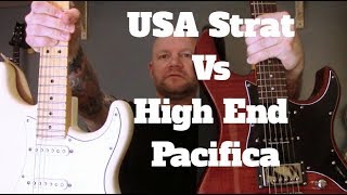 Yamaha Pacifica 612 VIIFM Vs USA Standard Strat [upl. by Josephine]