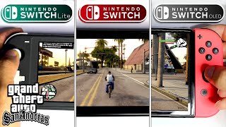 GTA San Andreas  Nintendo Switch Lite vs Standard vs Oled Which One is Better [upl. by Inaliak]