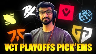 HOW TO DO PICKEMS  VCT CHAMPIONS PLAYOFFS PICKEMS FNATIC  GENG SENTINELS [upl. by Rolf]