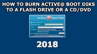 How to make Active Boot Disk Suite Bootable USB 2018 [upl. by Ahsenev]