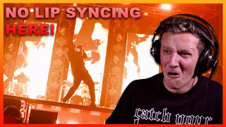 NO LIP SYNCING HERE  Metal Vocalist Reacts to Watch The World Burn Live by Falling In Reverse [upl. by Lleirbag]