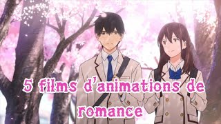 5 FILMS DANIMATIONS JAPONAIS DE ROMANCE [upl. by Whitson668]