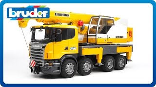 Bruder Toys SCANIA Liebherr Crane Truck 03570 [upl. by Singhal]