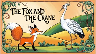 The Fox And The Crane  Animated Moral Stories For Kids  BEDTIME Moral Stories [upl. by Nyltiac]