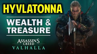 Hyvlatonna Wealth and Treasure Chest Location  Rygjafylke  Assassins Creed Valhalla [upl. by Rehc32]