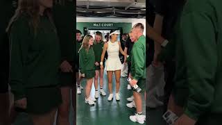 Wholesome moments from Emma 🫶 Wimbledon Shorts Tennis [upl. by Assinna]