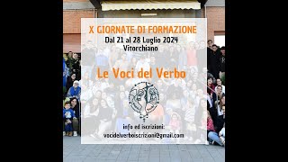 X Giornate di formazione  Le Voci del Verbo [upl. by Ebag]