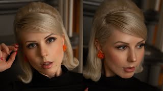 Iconic 1960s Hairstyle 60s Hair Tutorial Bubble Flip [upl. by Euqinommod304]